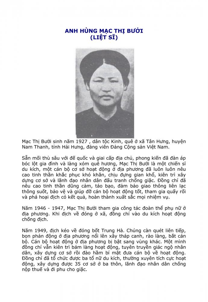 Mạc Thị Bưởi