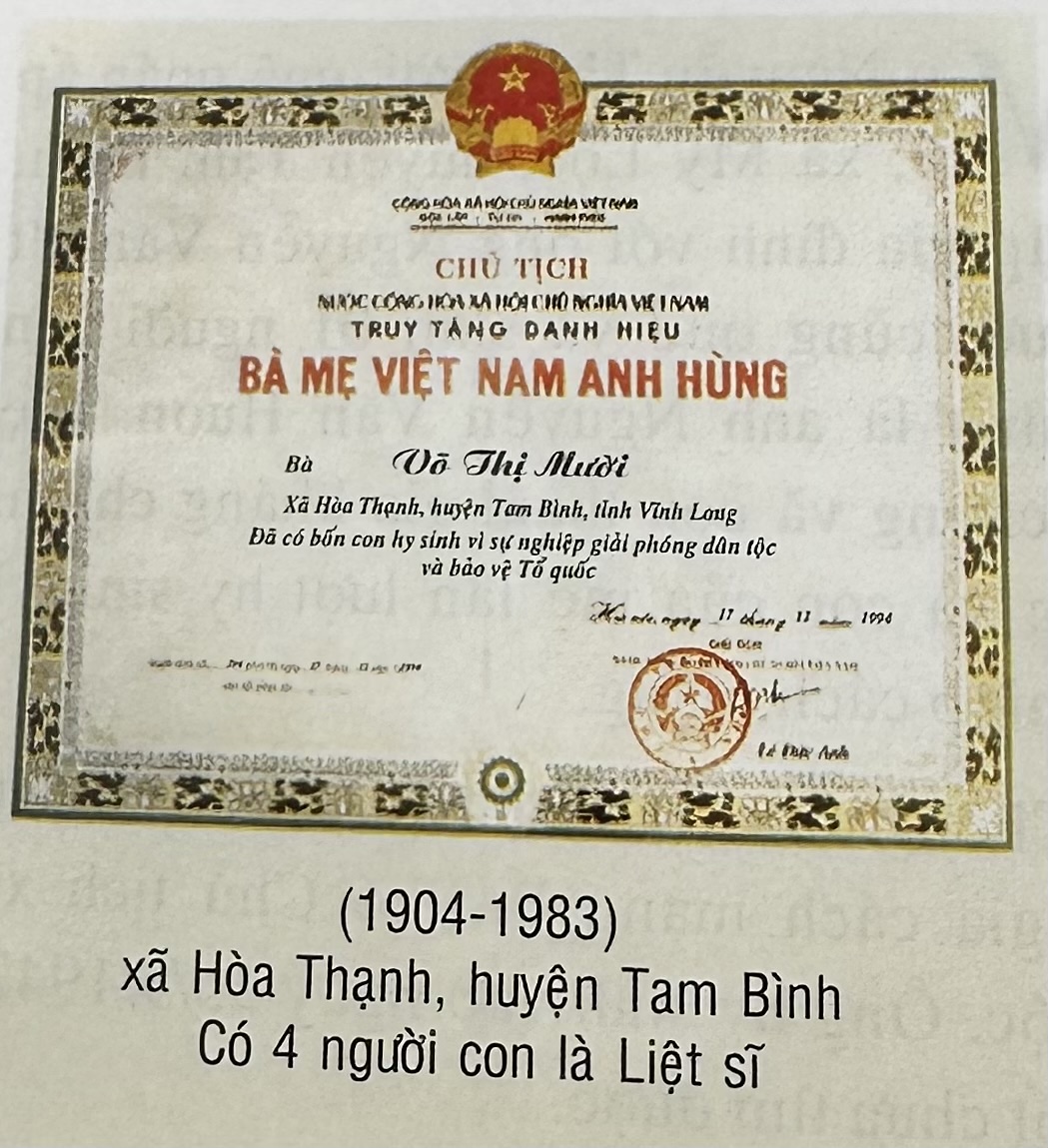 VÕ THỊ MƯỜI
