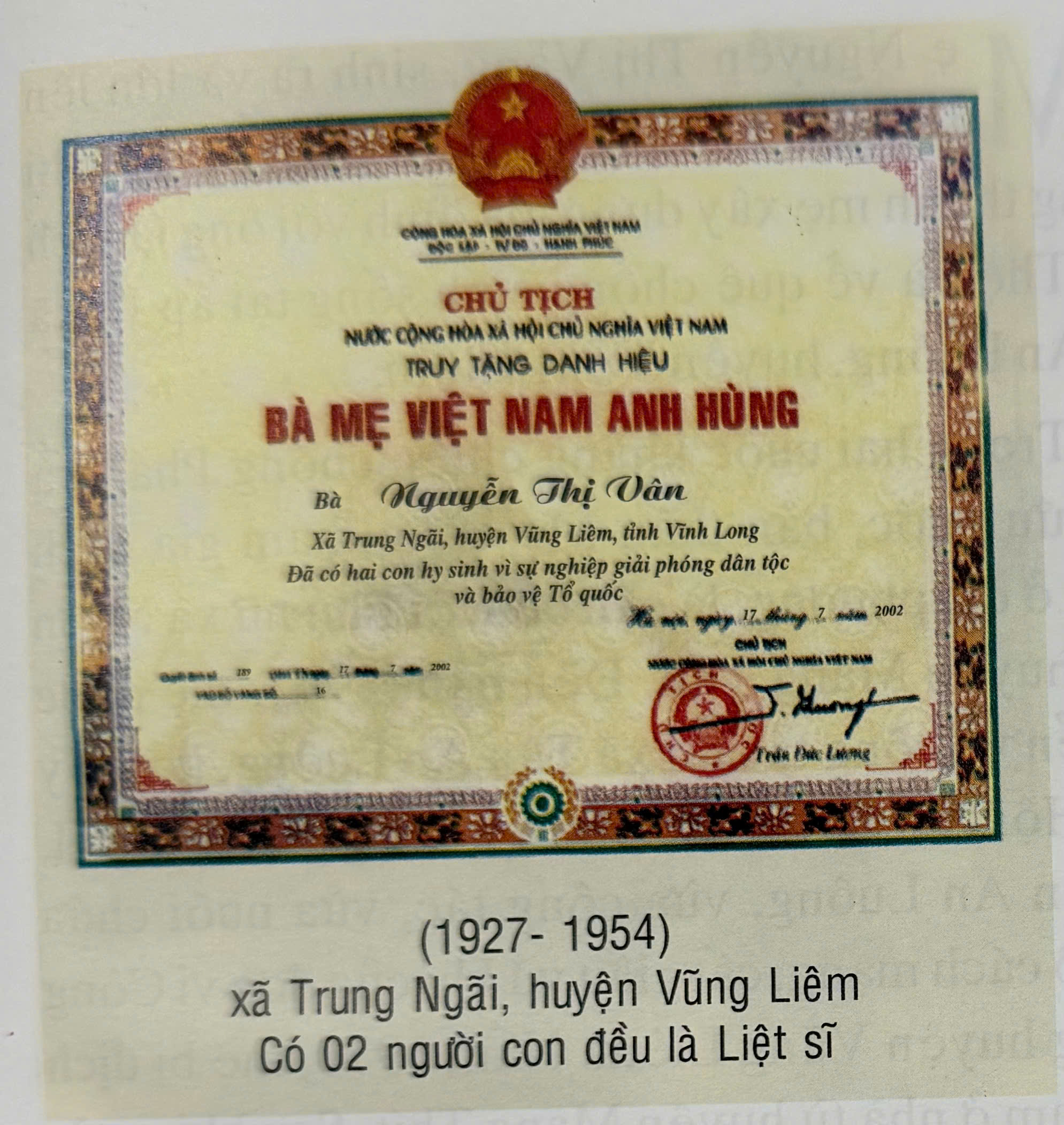 NGUYỄN THỊ VÂN