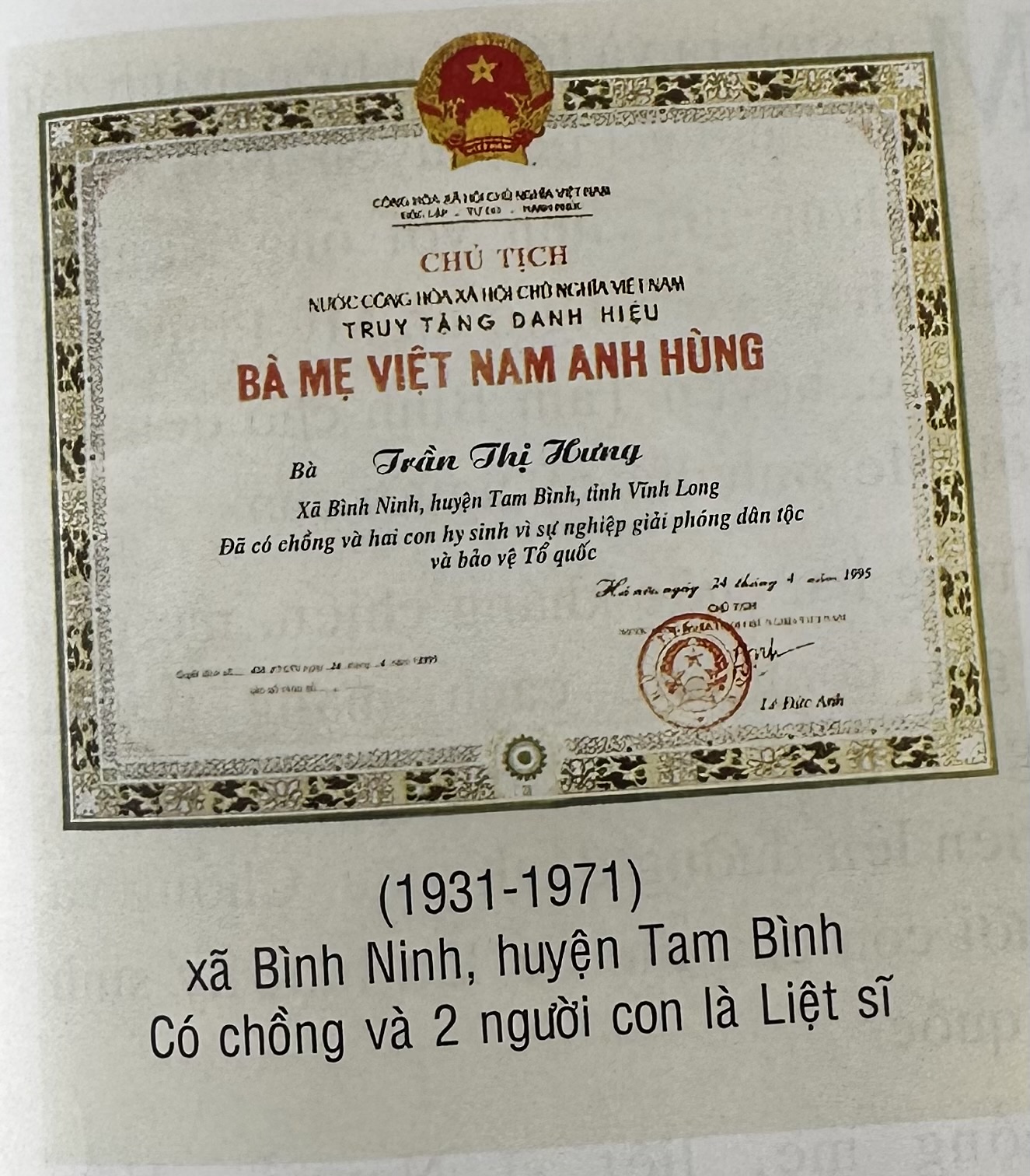 TRẦN THỊ HƯNG