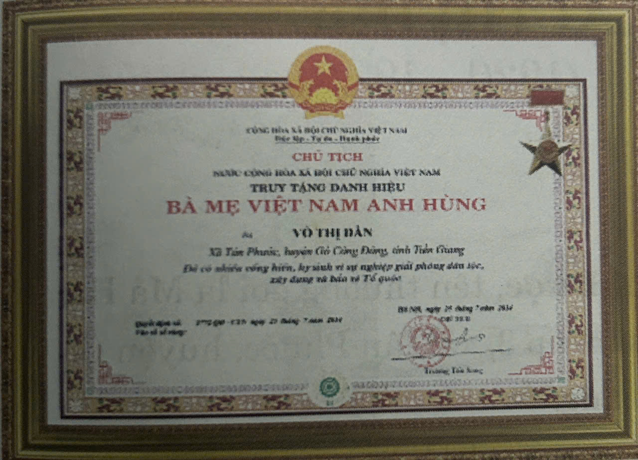 MẸ VÕ THỊ DẦN