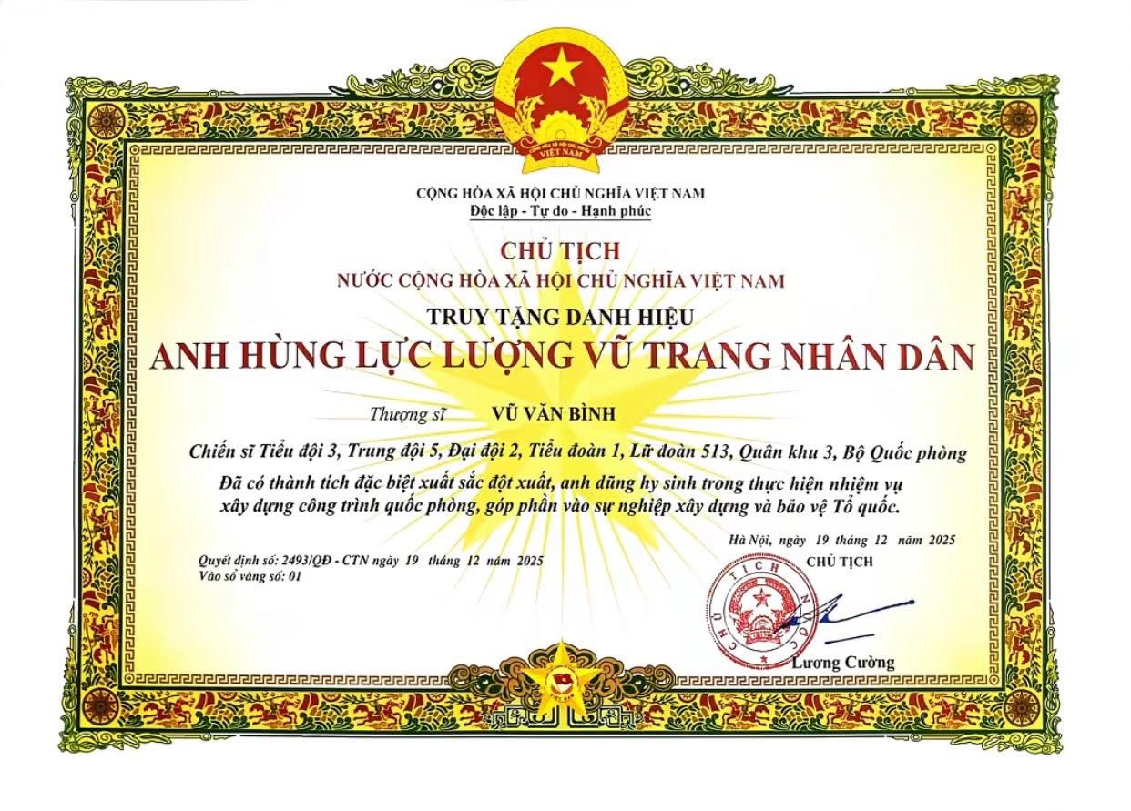 ANH HÙNG LLVTND VŨ VĂN BÌNH – “NGỌN LỬA QUẢ CẢM” SOI SÁNG TUỔI TRẺ