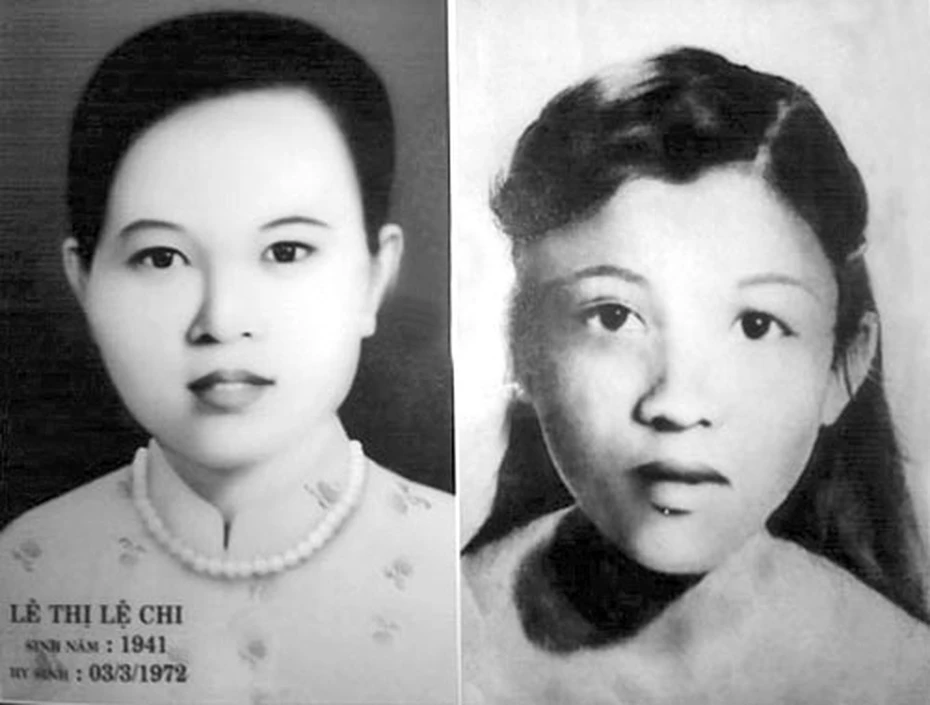 Liệt sĩ Lê Thị Lệ Chi và Liệt sĩ Lê Thị Ngọc Tiến