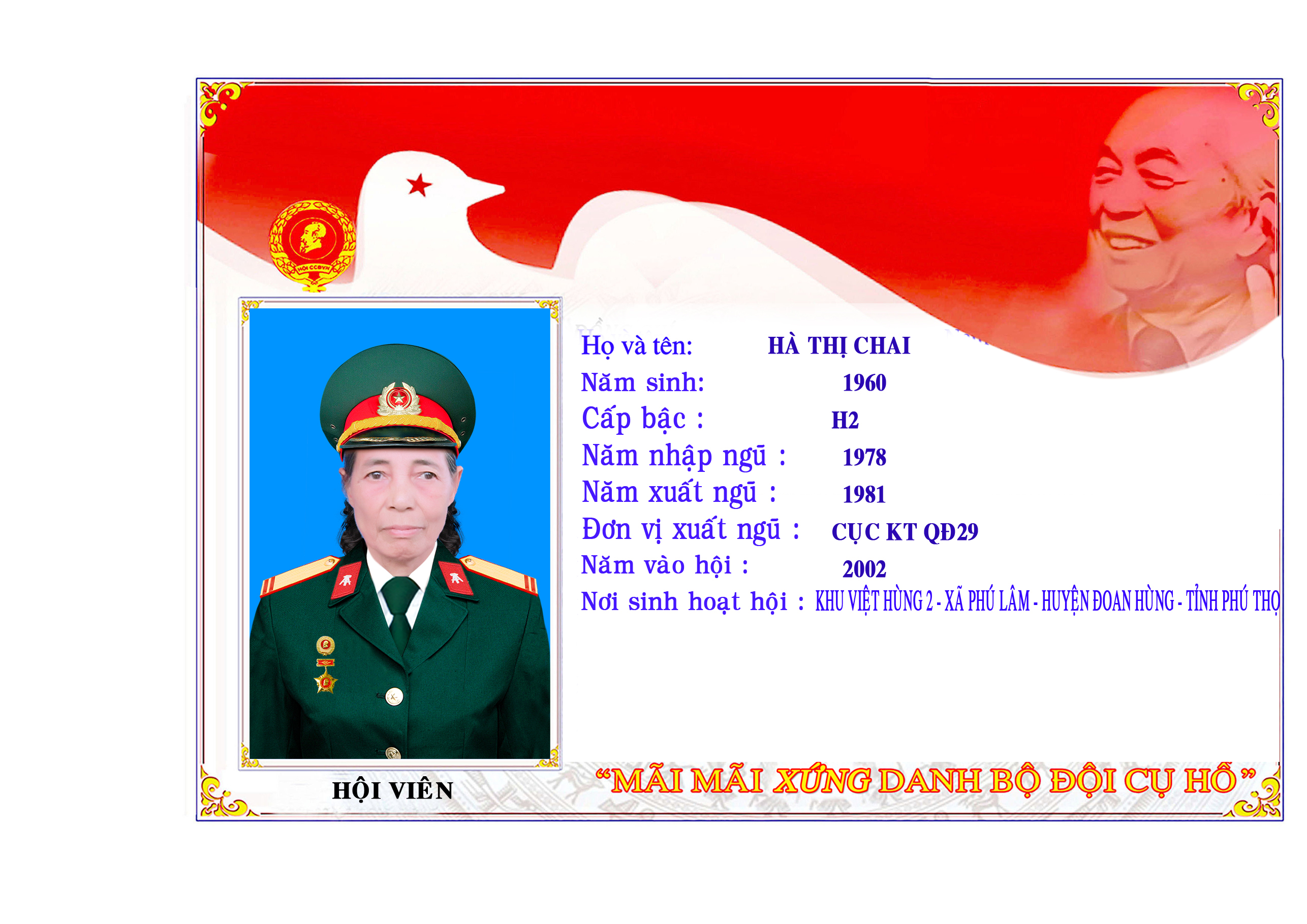 Hà Thị Chai_1960