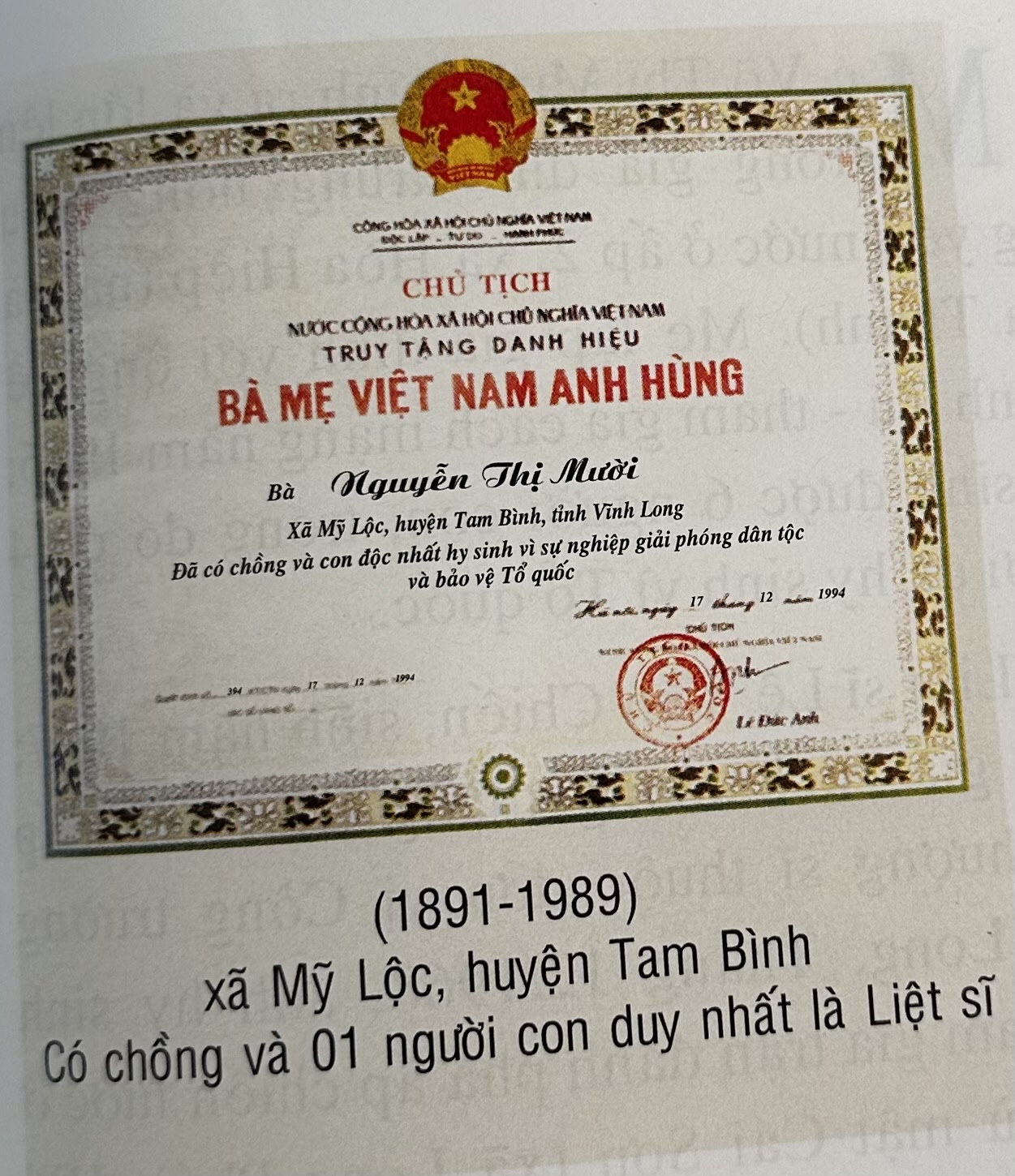 NGUYỄN THỊ MƯỜI