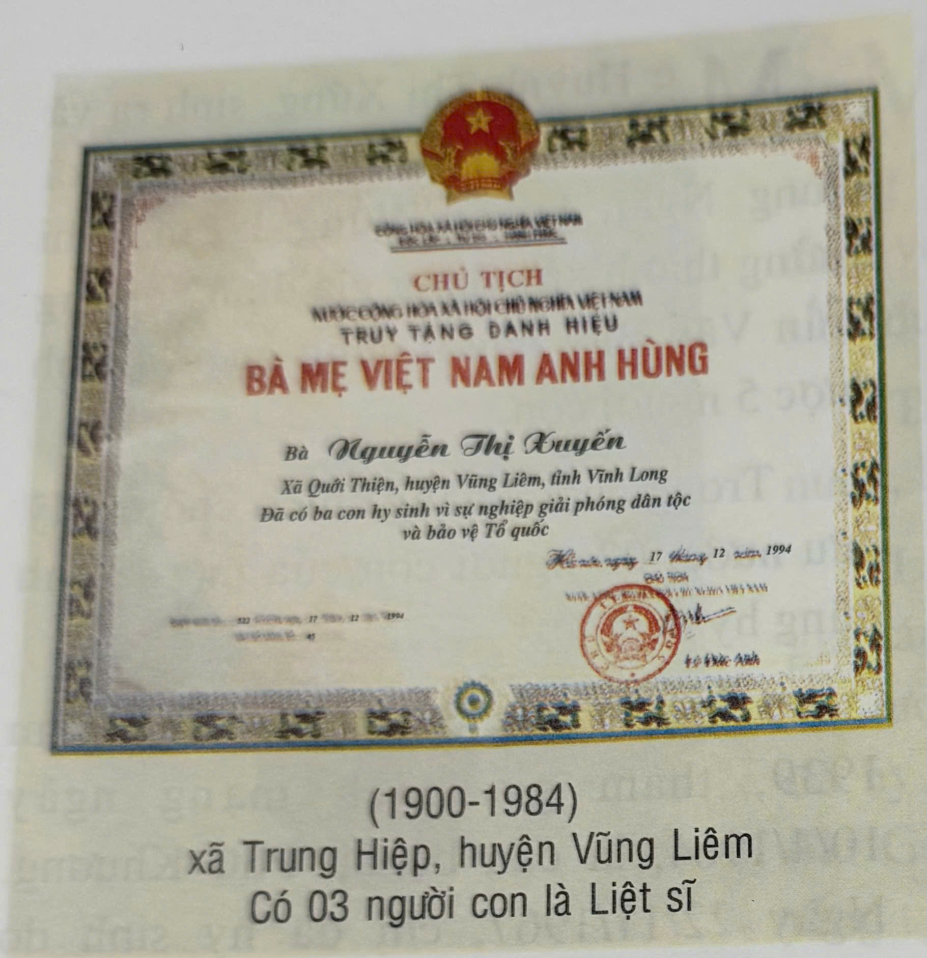 NGUYỄN THỊ XUYẾN
