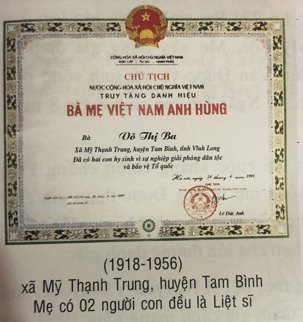 VÕ THỊ BA