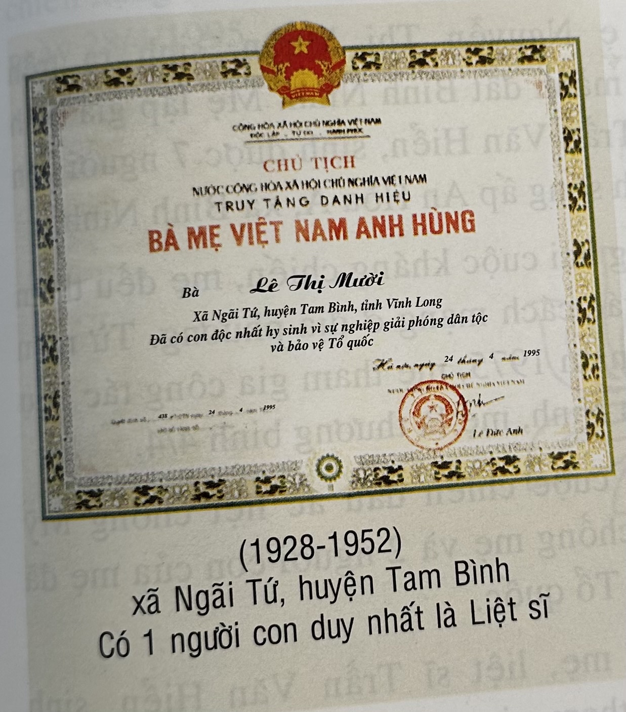 LÊ THỊ MƯỜI