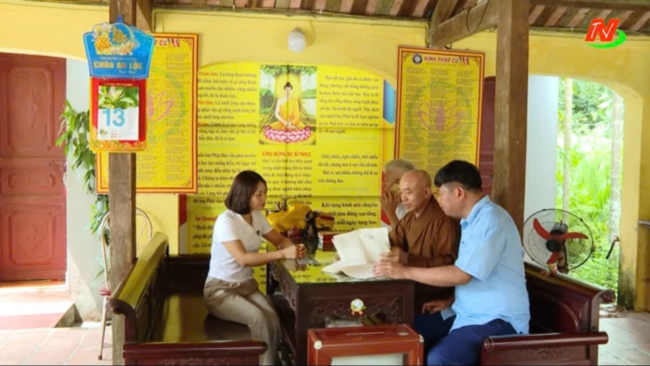Sư thầy Thích Trúc Đạo, các đồng chí Cựu Chiến Binh