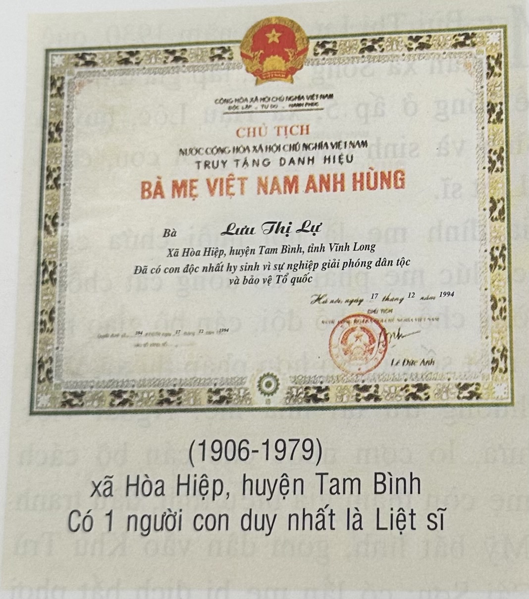 LƯU THỊ LỰ