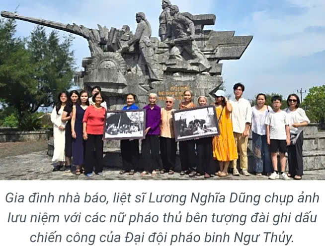 Các cựu nữ pháo thủ Đại đội nữ pháo binh Ngư Thuỷ