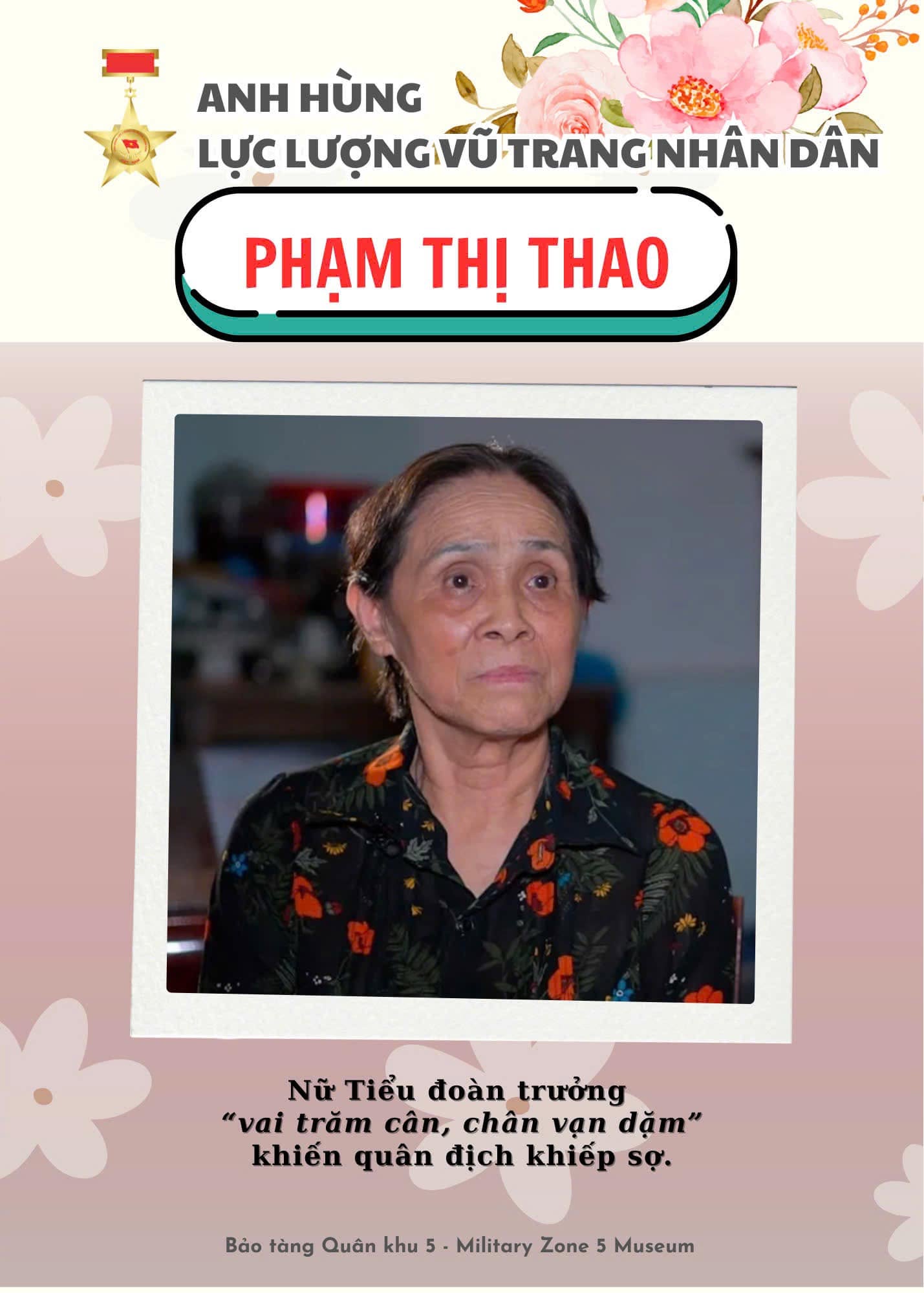 Anh hùng Lực lượng vũ trang nhân dân Phạm Thị Thao